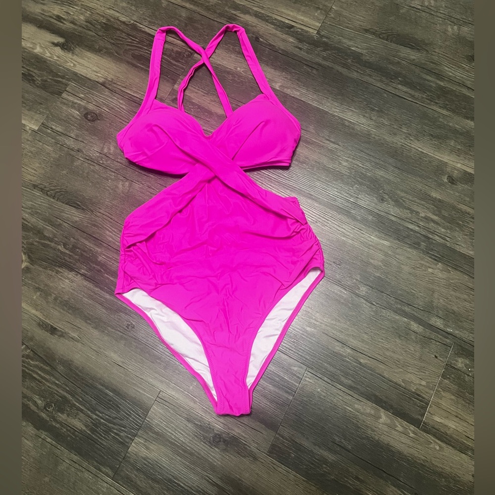 Vibrant Pink One-Piece Swimsuit